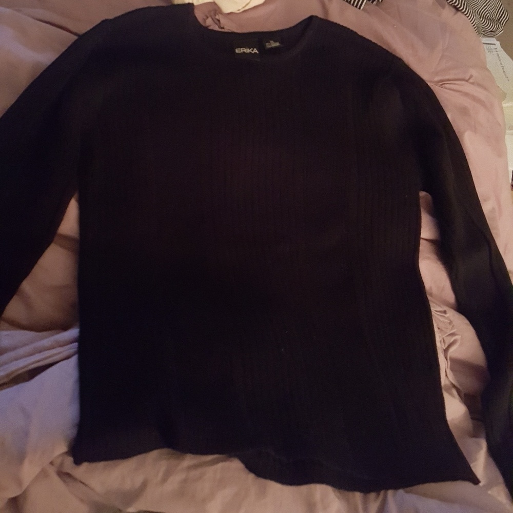 VERY Soft Black Light Sweater by Erika Size XL